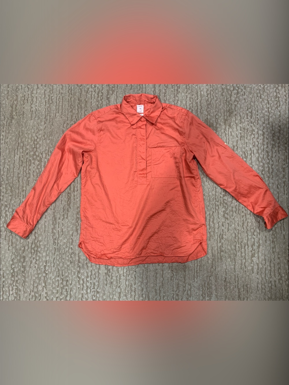 GAP Coral-Orange Casual Button-Up Shirt (440)